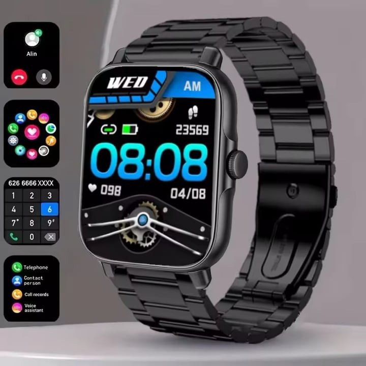 Original GT30 Smartwatch Bluetooth Phone Call Smart Watch 1.69 Inch Full Touch Screen Fitness Metal Wristwatches