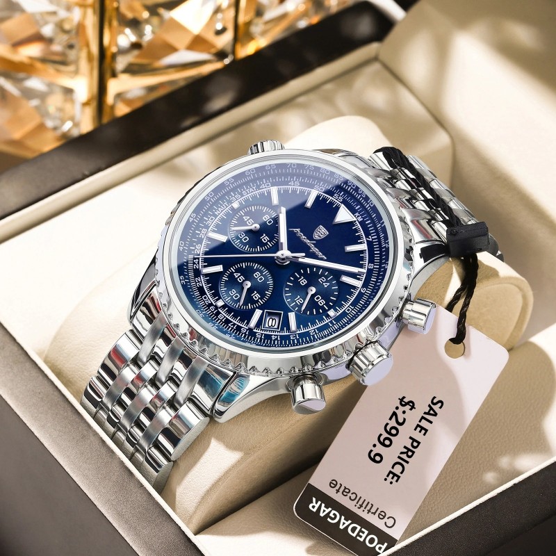 POEDAGAR 960C Luxury Men’s Chronograph Watch